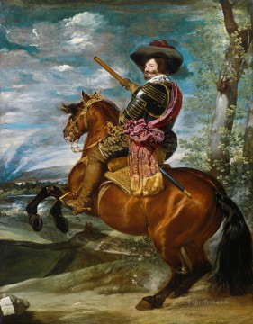  diego Pintura al %C3%B3leo - El Conde Duque de Olivares a caballo retrato Diego Velázquez